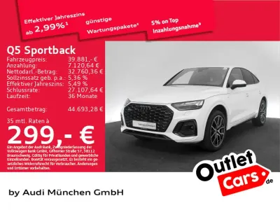 Gebraucht Audi Q5 S-Line 204 PS (150 kW) 2022 Gletscherweiß metallic SUV