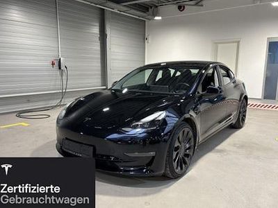 Schwarz Gebraucht 2021 Tesla Model 3 Performance Limousine | 30.900 € (Fairer Preis)