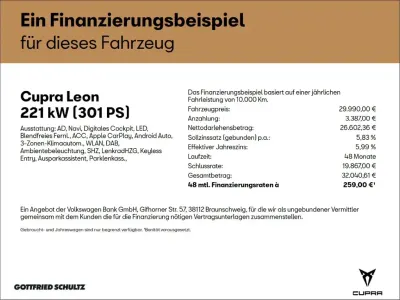 Gebraucht Cupra Leon VZ 300 PS (220 kW) 2024 Weiss Limousine