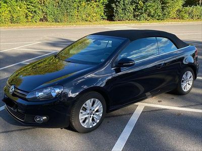 Schwarz Gebraucht 2013 VW Golf Cabriolet Life Cabrio | 6.990 € (Fairer Preis)
