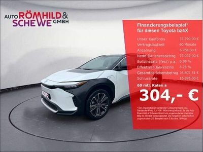 Gebraucht Toyota bZ4X Lounge+ 164 kW (224 PS) 2024 Platinum white pearl mc (089)/ black (202) (weiss) SUV