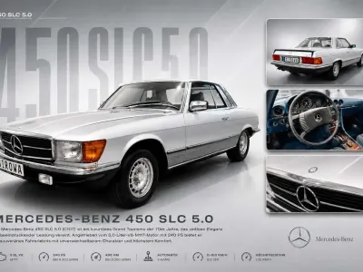 Occasion Mercedes SLC450 241 ch (177 kW) 1978 Argent Coupé