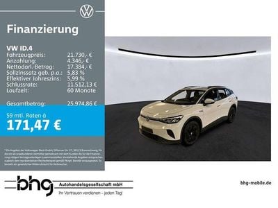 Gebraucht VW ID.4 Pure 108 kW (148 PS) 2022 Schwarz SUV