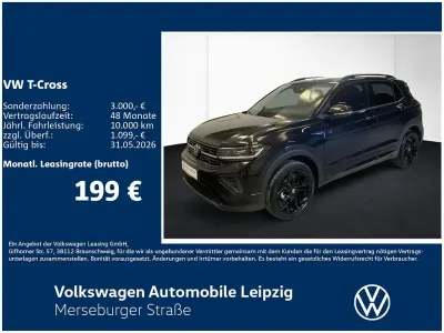 Neu VW T-Cross R-line 116 PS (85 kW) 2026 Schwarz SUV