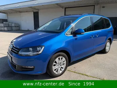 Gebraucht VW Sharan Comfortline 150 PS (110 kW) 2018 Blau Van / Kleinbus