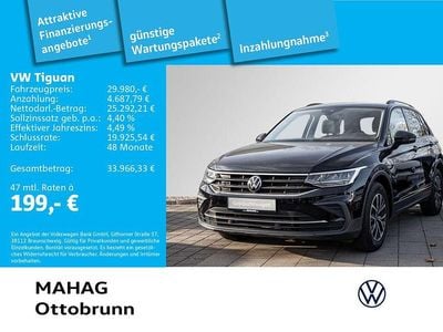 Gebraucht VW Tiguan Life 190 PS (139 kW) 2022 Schwarz SUV