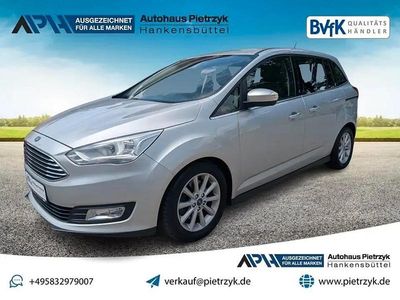 Gebraucht Ford Grand C-Max Titanium 125 PS (91 kW) 2017 Polarsilber metallic Van / Kleinbus
