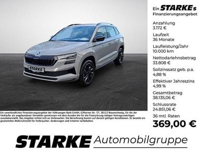 Neu Skoda Karoq SportLine 150 PS (110 kW) 2025 Schwarz (schwarzmagic perleffekt) SUV