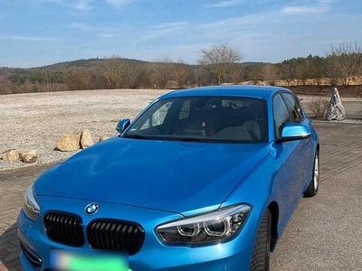 Usata BMW 118 Sport Line 136 CV (100 kW) 2018 Blu Utilitaria