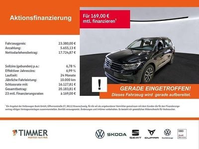 Usata VW Tiguan Life 150 CV (110 kW) 2022 Nero SUV