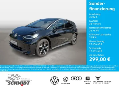 Gebraucht VW ID.3 Pro 150 kW (204 PS) 2024 Schwarz Kleinwagen