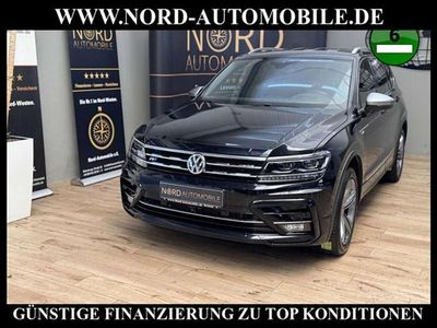 Deep black perleffek (metallic) Gebraucht 2020 VW Tiguan Allspace R-line SUV | 27.799 € (Teuer)