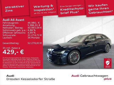 Firmamentblau metallic Gebraucht 2023 Audi A6 Design Kombi | 46.980 € (Fairer Preis)