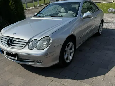 Brugt Mercedes CLK200 163 HK (119 kW) 2003 Sølv Coupe