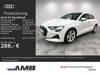 Gebraucht Audi A3 Advanced Plus 116 PS (85 kW) 2025 Gletscherweiß metallic Limousine