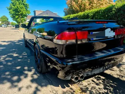 Brugt Saab 9-3 Cabriolet Aero 216 HK (158 kW) 2001 Sort Cabriolet