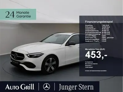 Gebraucht Mercedes C220 Night 200 PS (147 kW) 2023 Unilack polarweiss Kombi