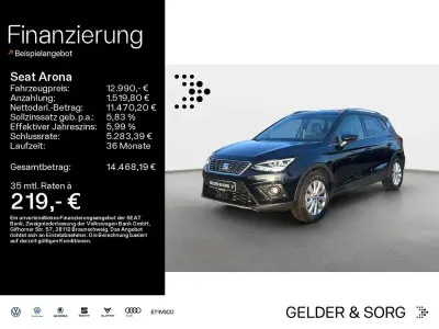 Gebraucht Seat Arona XCELLENCE 90 PS (66 kW) 2021 Mitternachtsschwarz/mitternach SUV