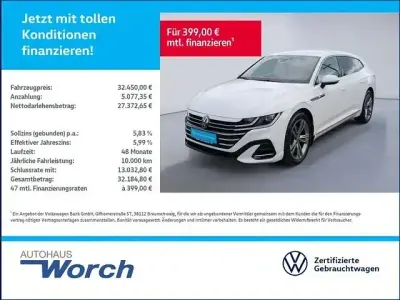 Brugt VW Arteon R-line 200 HK (147 kW) 2022 Hvid Stationcar