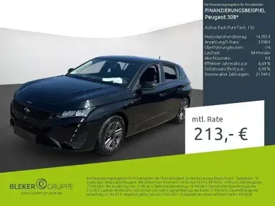 Gebraucht Peugeot 308 Active 131 PS (96 kW) 2023 Schwarz perla nera (metallic) Limousine