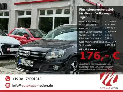 Gebraucht VW Tiguan Sportline 140 PS (102 kW) 2014 Deep black perleffekt SUV