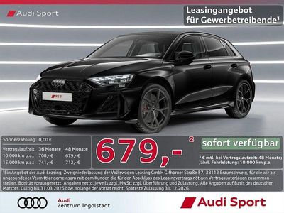 Neu Audi RS3 Sport 400 PS (294 kW) 2025 Schwarz Limousine