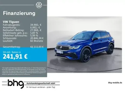 Usata VW Tiguan R-line 190 CV (139 kW) 2023 Blu SUV