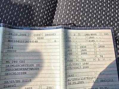 Usata Mercedes ML280 190 CV (139 kW) 2005 Argento SUV