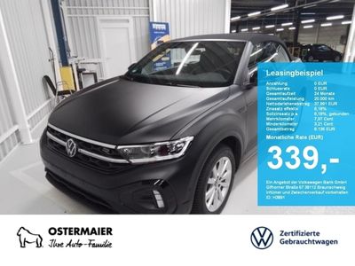 Gebraucht VW T-Roc Cabriolet R-line 150 PS (110 kW) 2024 Schwarz Cabrio