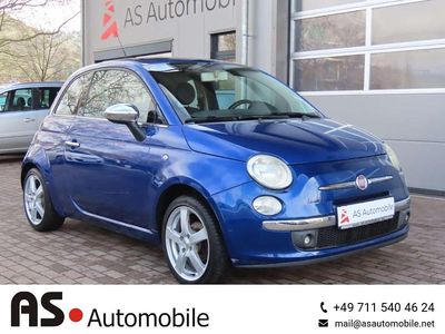 Gebraucht Fiat 500 69 PS (50 kW) 2009 Blu elettrico/magnetico/americ Cabrio
