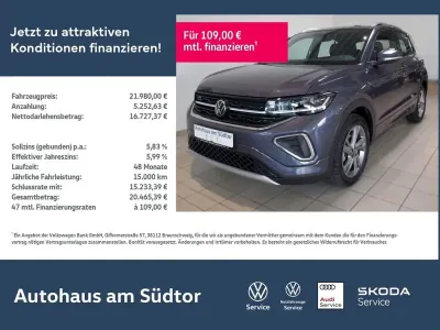 Gebraucht VW T-Cross R-line 116 PS (85 kW) 2024 Rauchgrau metallic SUV