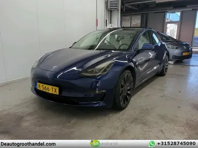 Brugt Tesla Model 3 Performance 339 kW (462 HK) 2021 Blå Sedan