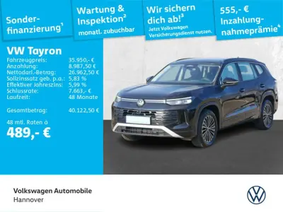 Brugt VW Tayron Life 150 HK (110 kW) 2025 Sort SUV