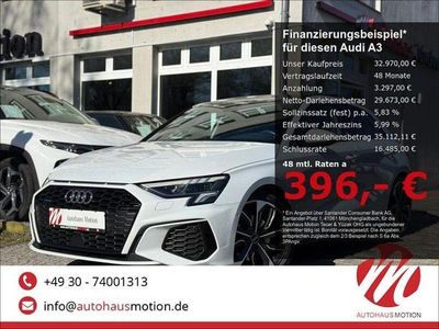 Gebraucht Audi A3 S-Line 200 PS (147 kW) 2022 Gletscherweiß metallic Limousine