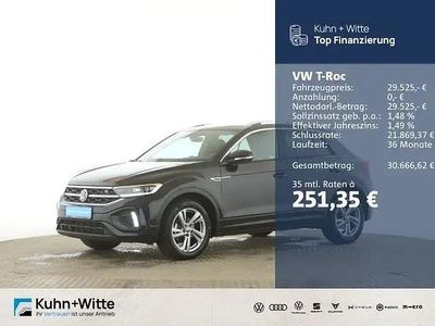 Second-hand VW T-Roc R-line 150 CP (110 kW) 2024 Negru SUV