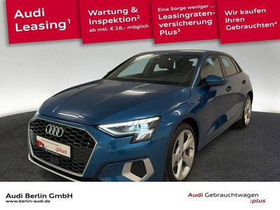 Gebraucht Audi A3 Advanced Plus 150 PS (110 kW) 2022 Atollblau metallic Limousine