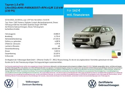 Gebraucht VW Tayron Life 150 PS (110 kW) 2025 Silber SUV