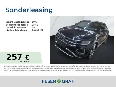 Gebraucht VW T-Roc Cabriolet Goal 116 PS (85 kW) 2025 Deep black perleffekt schwarz Cabrio