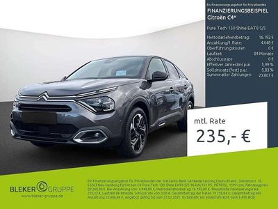 Gebraucht Citroën C4 PureTech 131 PS (96 kW) 2023 Grau Limousine