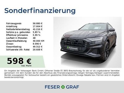 Mythosschwarz metallic Gebraucht 2022 Audi Q8 Ambiente SUV | 58.880 € (Teuer)