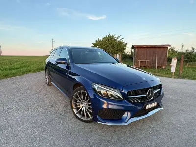 Gebraucht Mercedes C250 AMG line 204 PS (150 kW) 2015 Blau Kombi