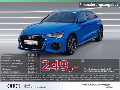 Blau Gebraucht 2022 Audi A3 S-Line Limousine | 24.980 € (Guter Preis)