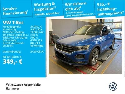 Second-hand VW T-Roc Sport 150 CP (110 kW) 2022 Albastru SUV