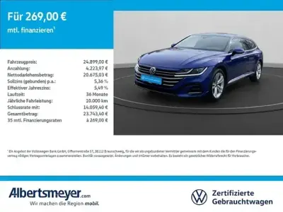 Gebraucht VW Arteon R-line 200 PS (147 kW) 2022 Blau Kombi