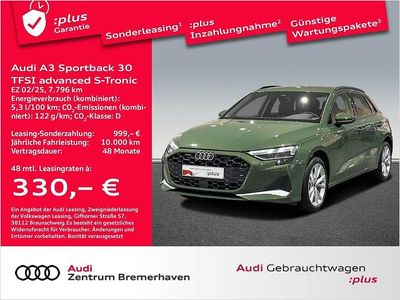 Distriktgrün Gebraucht 2025 Audi A3 Advanced Limousine | 33.980 € (Guter Preis)