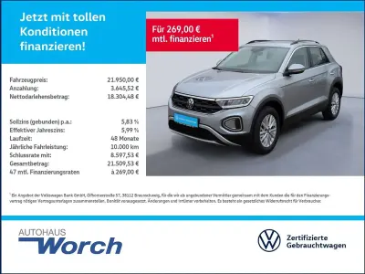 Usata VW T-Roc Life 150 CV (110 kW) 2022 Argento SUV