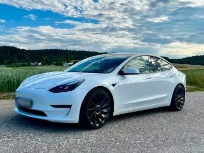 Gebraucht Tesla Model 3 Performance 377 kW (513 PS) 2021 Weiß Limousine
