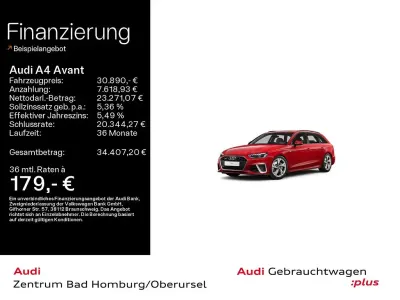 Gebraucht Audi A4 S-Line 204 PS (150 kW) 2023 Rot Kombi