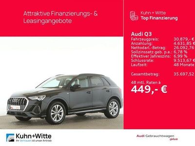 Gebraucht Audi Q3 S-Line 190 PS (139 kW) 2022 Mythosschwarz metallic SUV