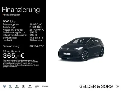 Gebraucht VW ID.3 Pro 150 kW (204 PS) 2024 Grenadillschwarz metallic Kleinwagen